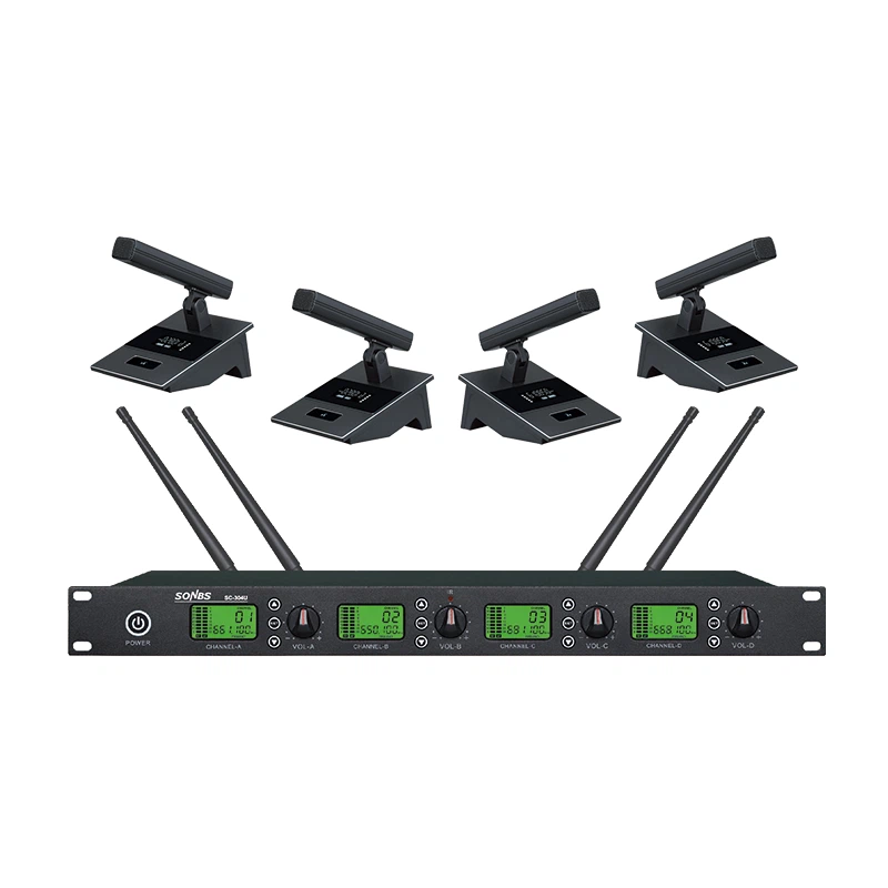 4 Mikrofon Persidangan UHF Desktop
